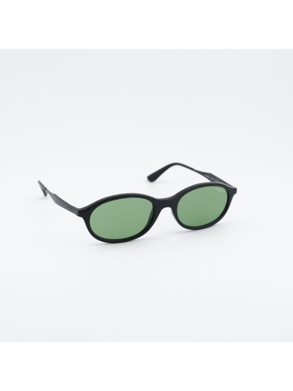 Vogue VO5625S W44/2 Sunglasses Black Oval Frame, Green Lenses - Picture 5 of 10